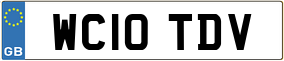 Trailer License Plate